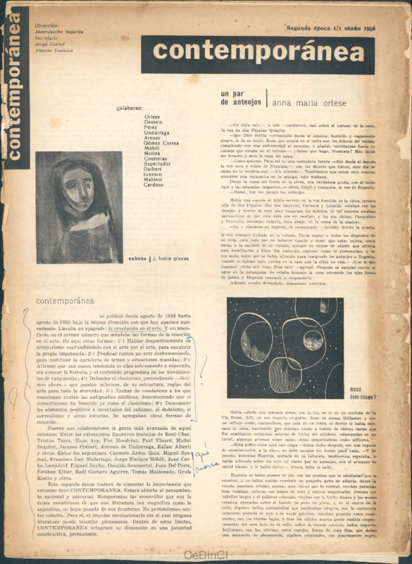 Contemporánea. Segunda Época nº 1