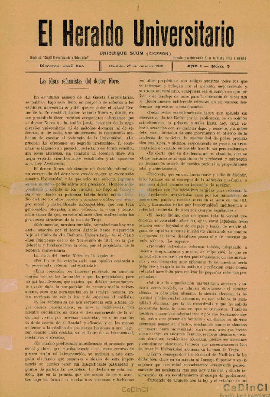 El Heraldo Universitario nº 3