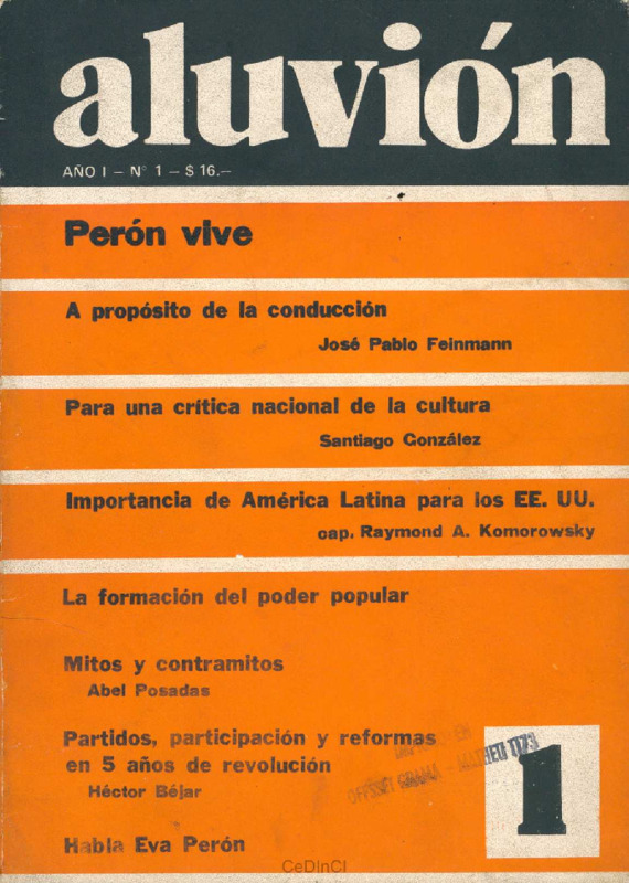 Aluvión nº 1