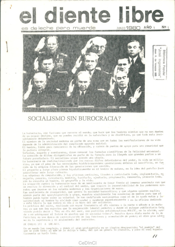 El Diente Libre nº 1